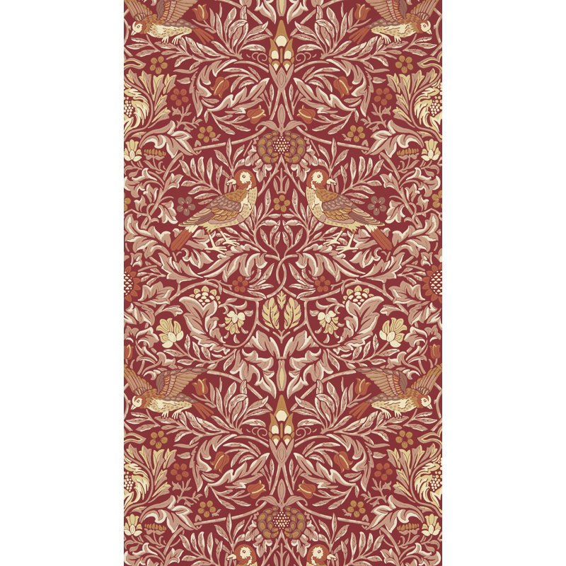 Bird Wallpaper, Madder/Weld