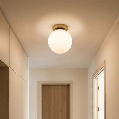 Glass Semi Flush Mount