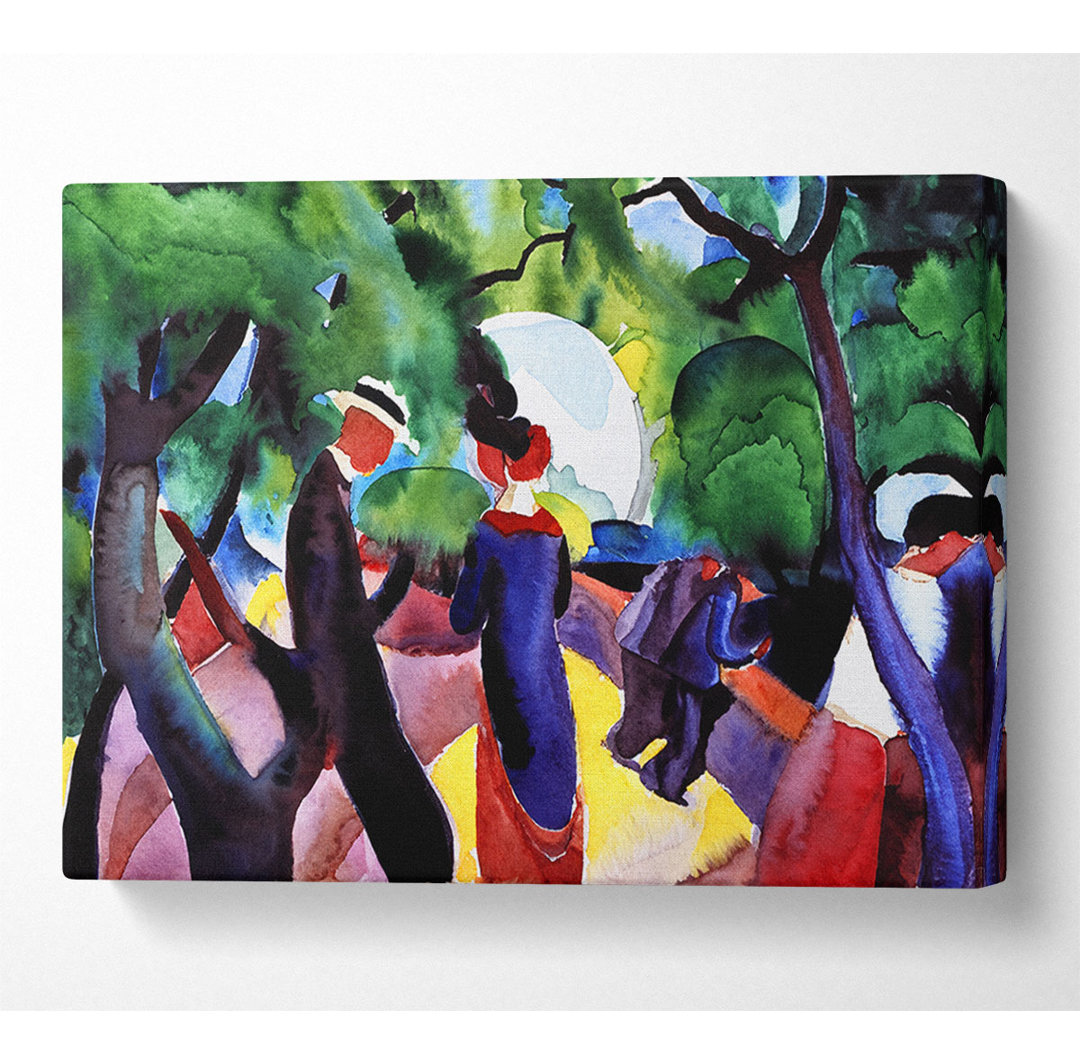 August Macke Promenade - Kunstdrucke auf Leinwand