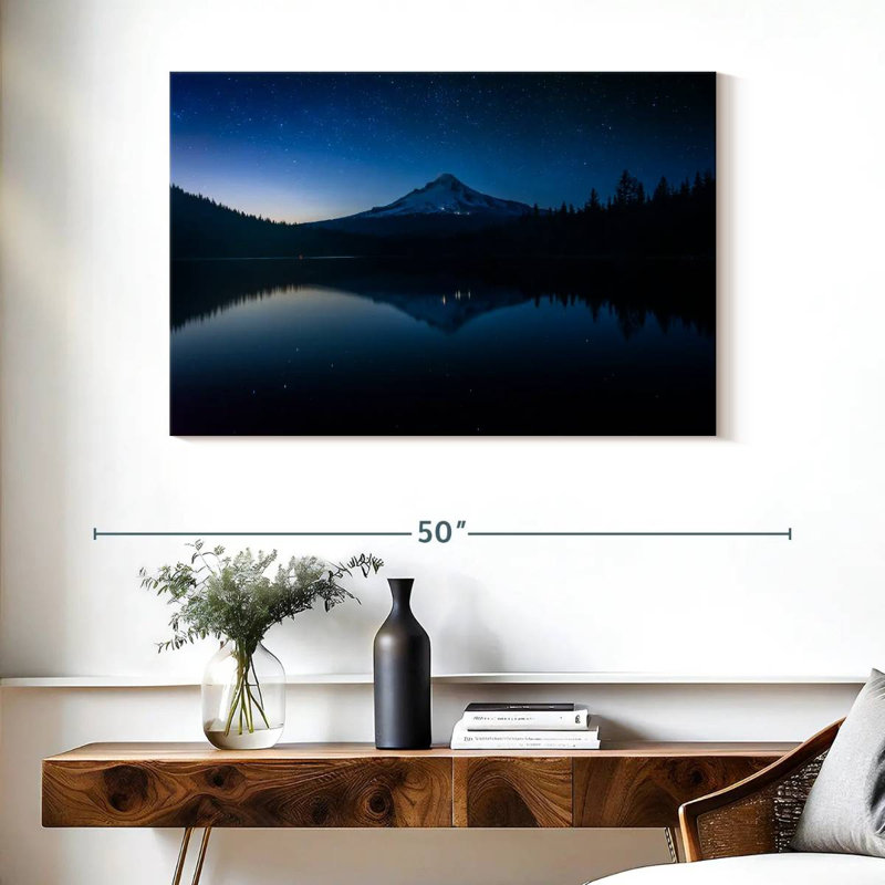 Alvord Mount Hood, paysage de nuit, H 26 po x l 39 po