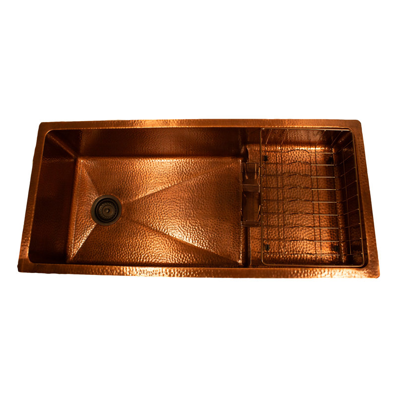 Nantucket Sinks X Studio Dearborn Copper STEPPE Undermount Kitchen Sink