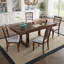 Ensemble de salle à manger à rallonge 7 pièces GatherHaven - Table rustique en bois de 60 à 78 po avec 6 chaises rembourrées-855446983-860112126