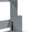 Grand lit gris avec système de pliage de bureau hydraulique et de rangement, peu encombrant pour les petits espaces de vie, support de cadre, compartiment de matelas intégré, lève-personne mural et installation de 10 pouces, multifonctionnel-1325181671-1325181672