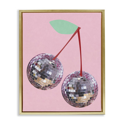 "Disco Ball Cherries", art mural encadré par Anna Quach