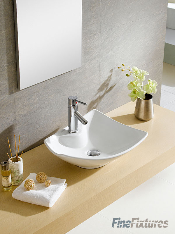 Modern Ceramic Specialty Vessel Bathroom Sink
