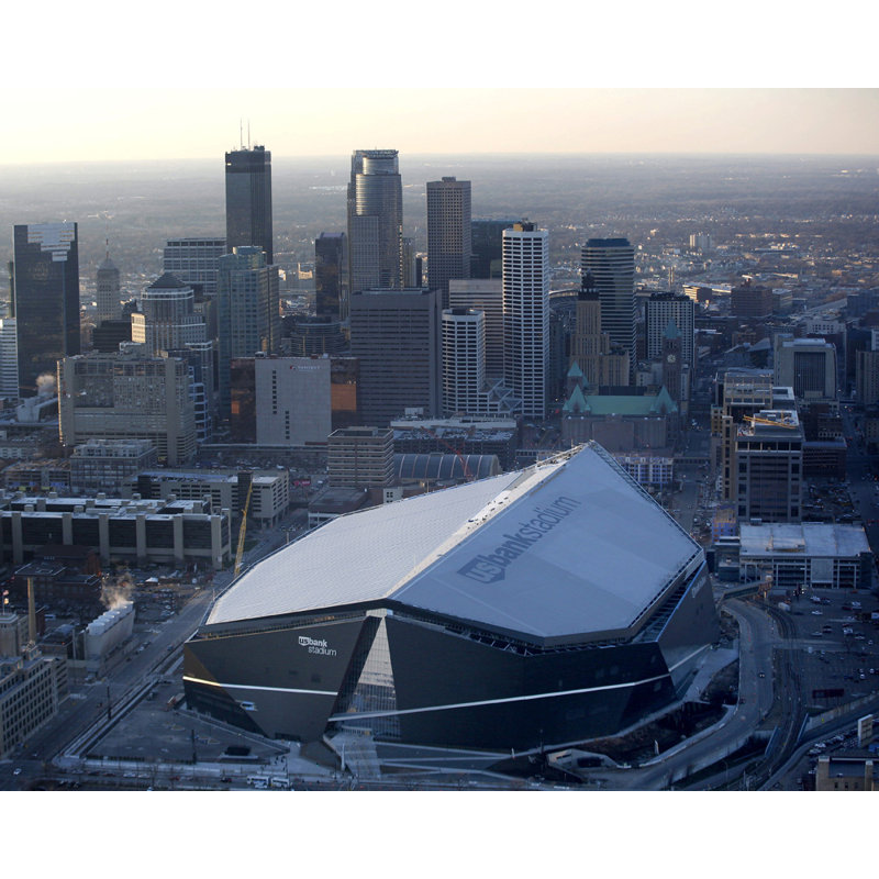 U.S. Bank Stadium, 14" H x 18" W