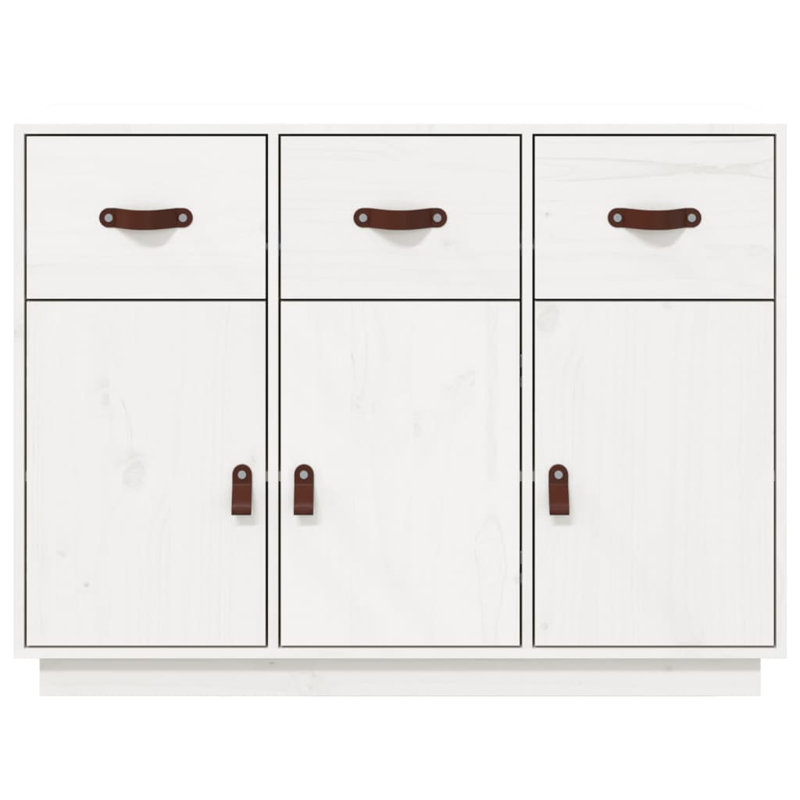 Torrez 100cm Solid Wood Sideboard, White