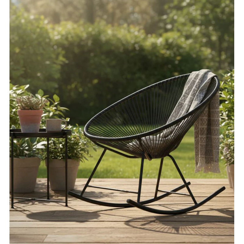 Oclupaca Rocker Chair, Black