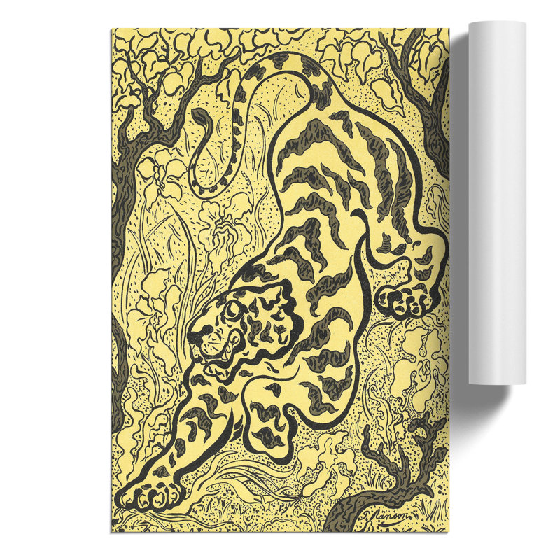 The Tiger by Paul Ranson - No Frame Painting, 30cm H x 21cm W x 0.1cm D