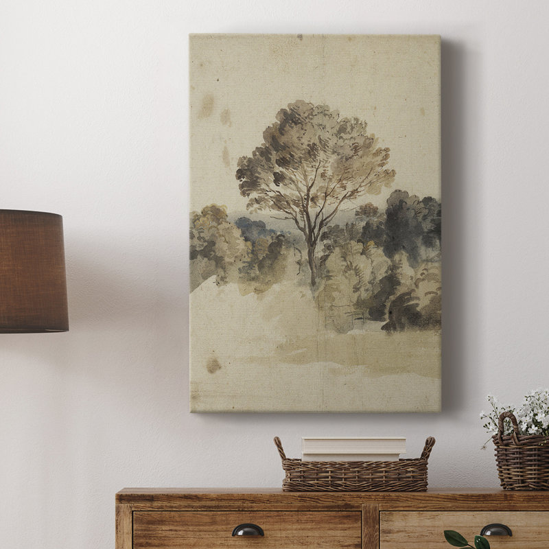 Paysage rétro CCLXI - galerie Cavas sur mesure, H 18 po x l 12 po