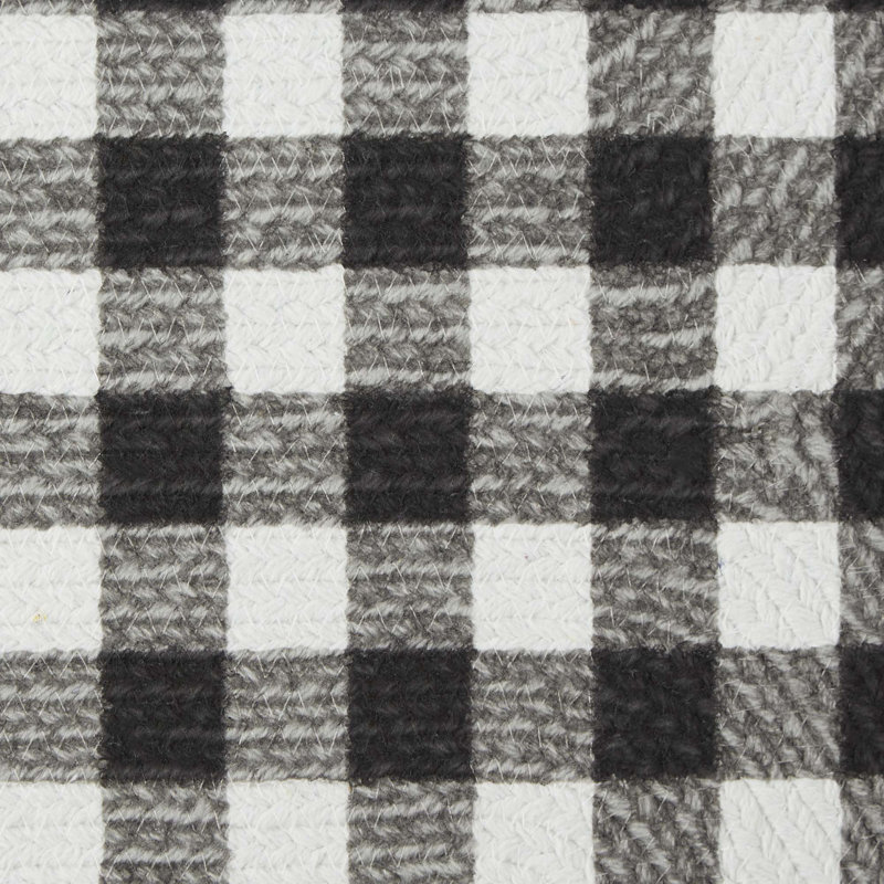 Houstonia Checkered Cotton Pet Bed, Black/White
