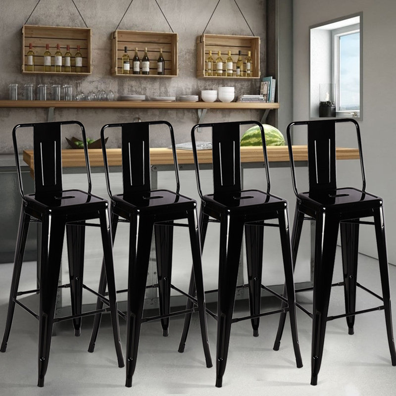 Mcdaniel Counter Stool with Metal Frame