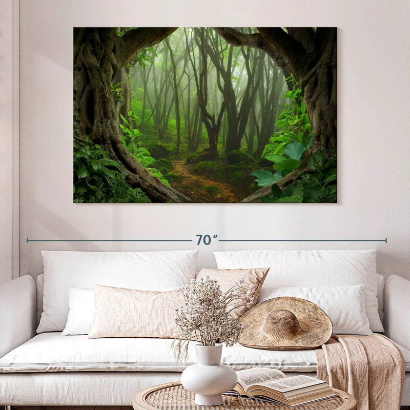 Jungle brumeuse d'Alvord en Asie, H 34 po x l 51 po