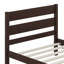 Lit simple avec tête et pied de lit, espresso-245264580