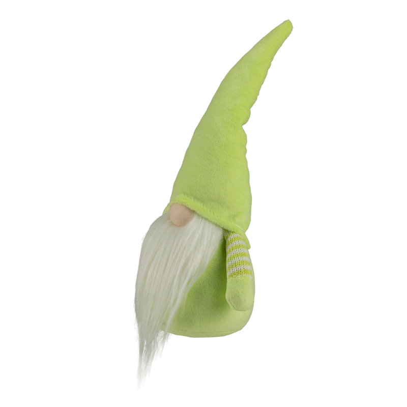 Gnome de printemps 12 po, Vert/blanc