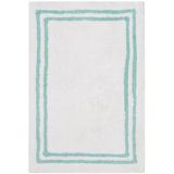 Candy Stripes Plush Bathmat Bath Rug In Beige
