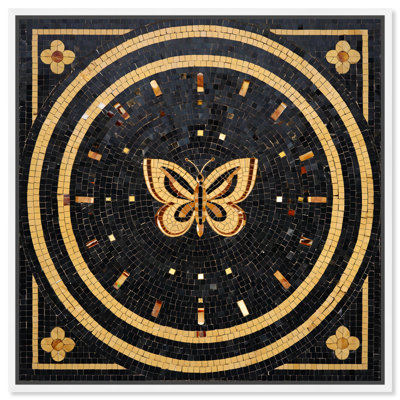 «Butterfly Mosaic Art», reproduction d'art sur toile par Art Remedy