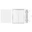 Organisateur de placard coulissant 39,4 cm (L) x 53,3 cm (P) x 8,9 cm (H), dimensions d'installation pour placard : 43,2 cm (L) x 55,9 cm (P) x 17,8 cm (H), étagères coulissantes robustes pour garde-manger, tiroirs coulissants en acier, rangement coulissant pour sous-évier-88279735