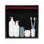 Niche murale de douche murale rectangulaire en acier inoxydable à DEL avec télécommande