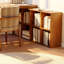 Bureau rectangulaire brun en bois massif-1362517475