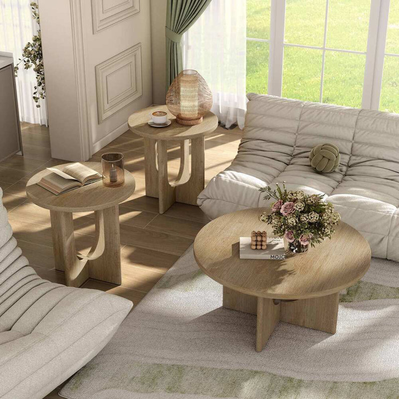 Ensemble de table 3 pièces 36 po, Brun