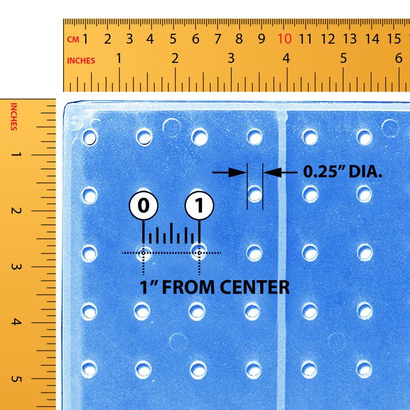 Pegboard Wall Panel Storage Solution, Size: 24"x 24", 2-Pack
