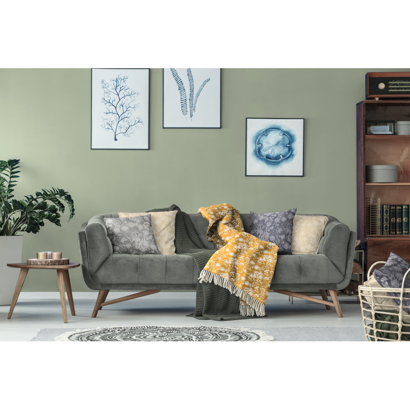 Micheal Throw Blanket, Curry/Natural