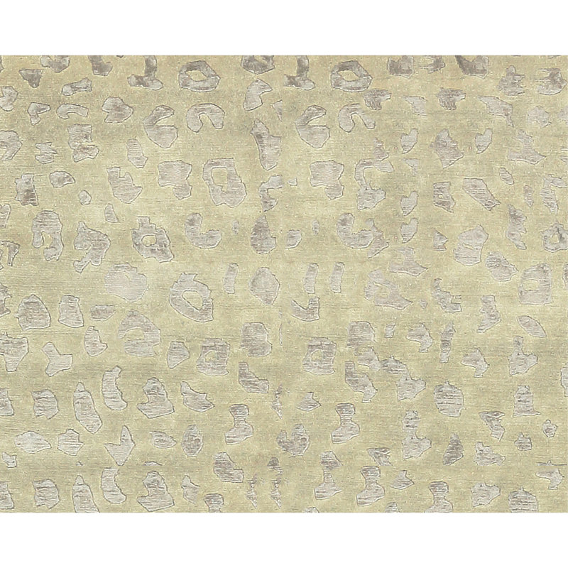 Tapis beige noué à la main de haute qualité