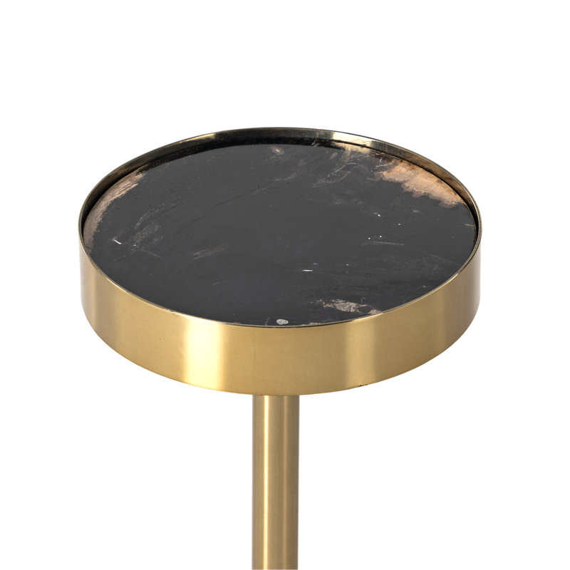 Galen End Table, Black/Gold, Black/Gold