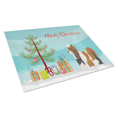 Caroline's Treasures Tempered Glass Christmas Cutting Board
