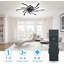31 ventilateurs de plafond avec lumières, ventilateurs de plafond encastrés modernes avec lumières et télécommande, ventilateur de plafond à profil bas avec lumière, ventilateurs de plafond avec lumières pour la chambre à coucher-25700596