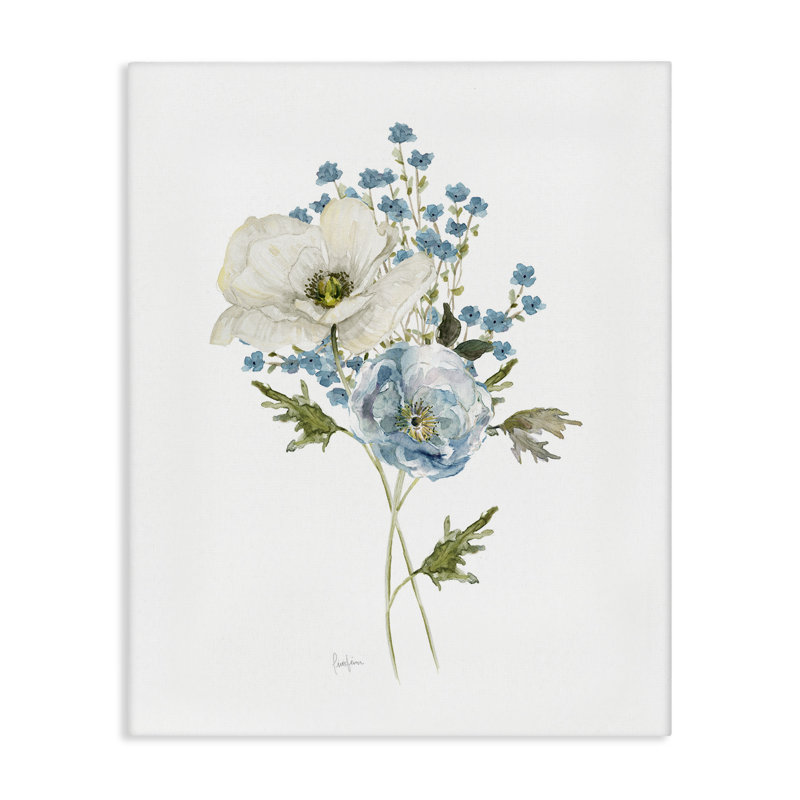 Art mural sur toile Delicate Botanicals, design par Livi Finn, H 30 po x l 24 po