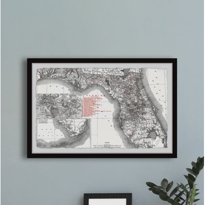 " Antique Map Of Florida "