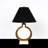 Traditional Open Circle Antiqu/Marble Table Lamp