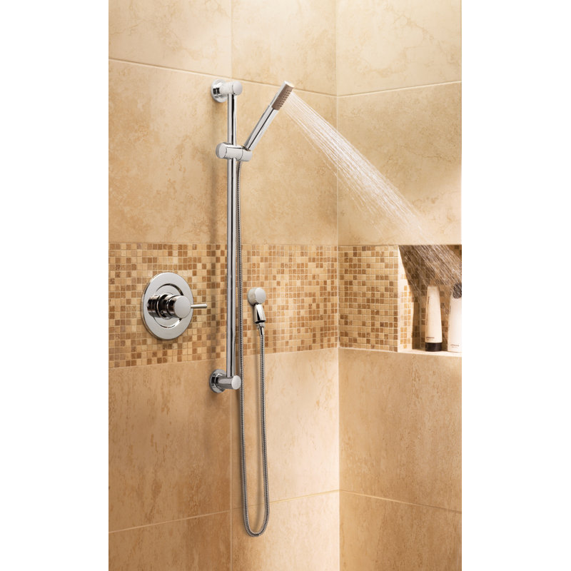 Douche à main Moen Eco-Performance avec barre coulissante de 30 pouces et tuyau en métal de 69 pouces, Nickel brossé