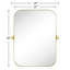Miroir de salle de bain mural en métal-1090896784