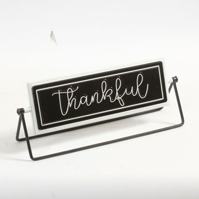 Panneau de table «Thankful / Grateful»