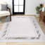 Tapis argenté / blanc Maythel-1217400233