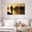 «Foggy Riverbank Fishing», 3 pièces sur toile-98562138