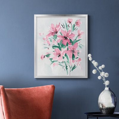 Toile encadrée de qualité supérieure Posy Blooms III - prête à être accrochée