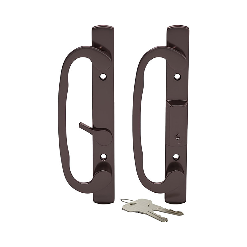 Poignée de porte patio, Bronze