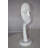 Lawayne Modern Art White Thinking Head Statue Made of Resin Size: 6" x 4" x 16"H