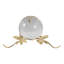 Orbe en cristal de libellule moderne pour la décoration intérieure - statues décoratives pour salon ou statues de bureau - figurine décorative - 8 po, doré