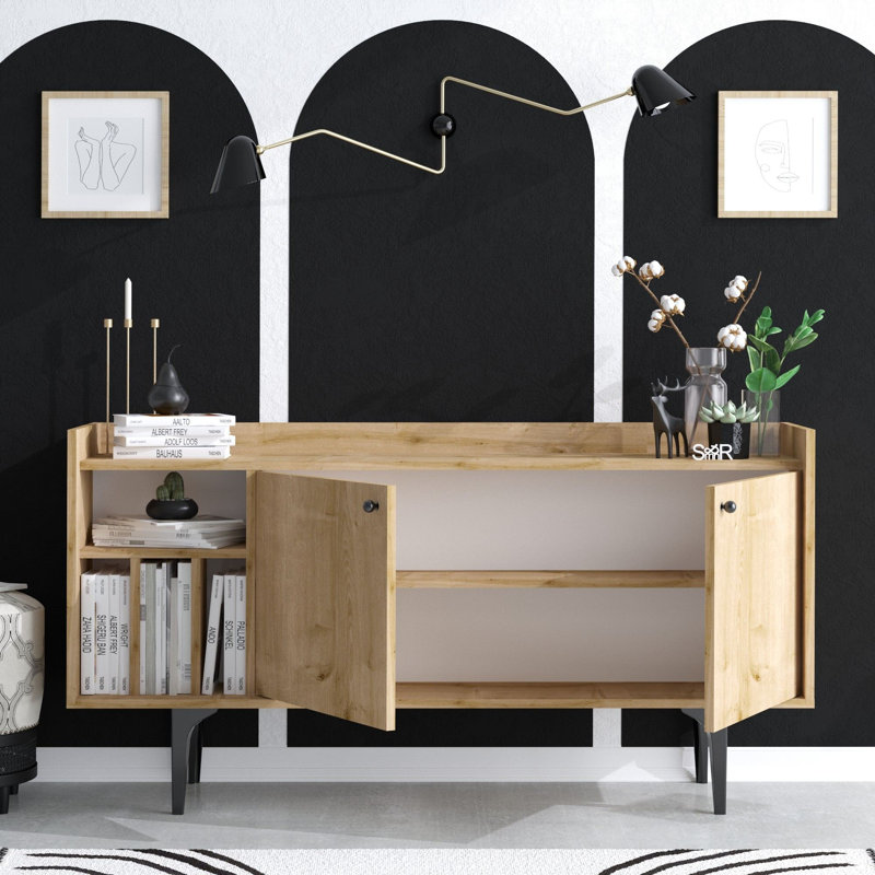 Anatolija 150cm Console Table, Brown/Beige