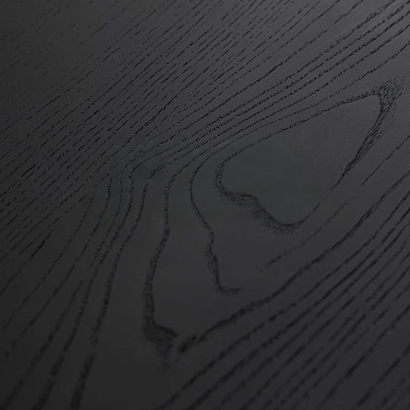 Meuble télé rétro en bois massif noir, 70.87