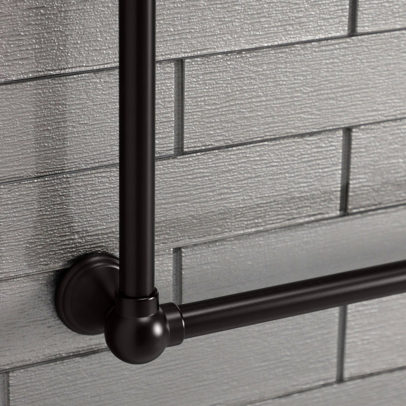Kingston Brass Maximilien 24-Inch Wall Mount 3-Bar Towel Rack, Chrome
