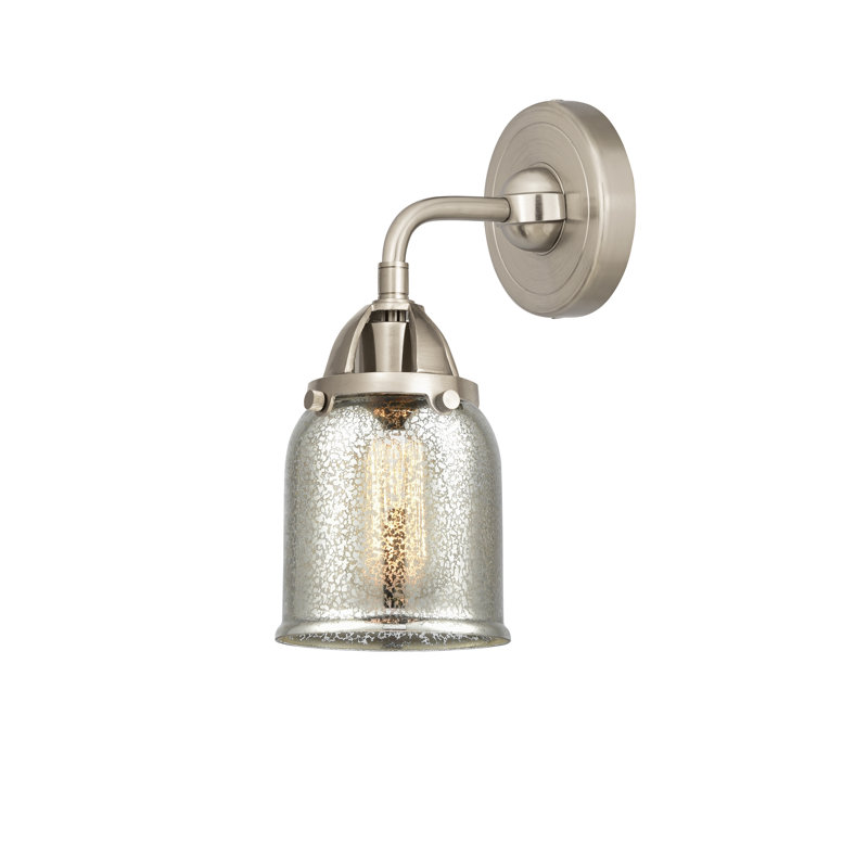 Shauna Armed Sconce, No Bulb Included, Brushed Satin Nickel