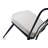 Modern Industrial Chair Set (2 Pieces), Black Velvet Fabric & Metal Frame, 16.9 x 32.3 x 16.5 inches | 100% Metal Back, 50.0 cm Seat Height, 385 lbs Bearing Capacity | Stylish for Dining, Office & Living Spaces-915337833-881998376-915337837