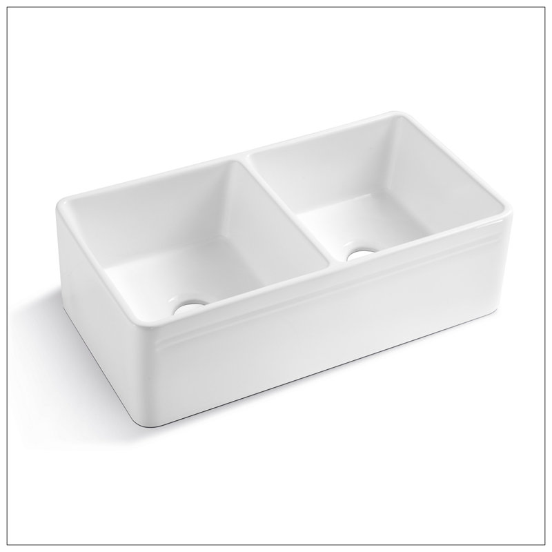 Farmhouse/Apron Front White Ceramic Kitchen Sink