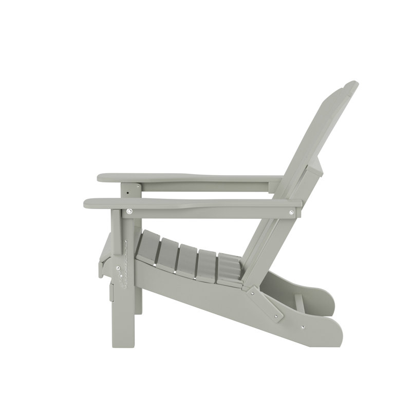 Chaise Adirondack pliante en PEHD Shawnna, Sable
